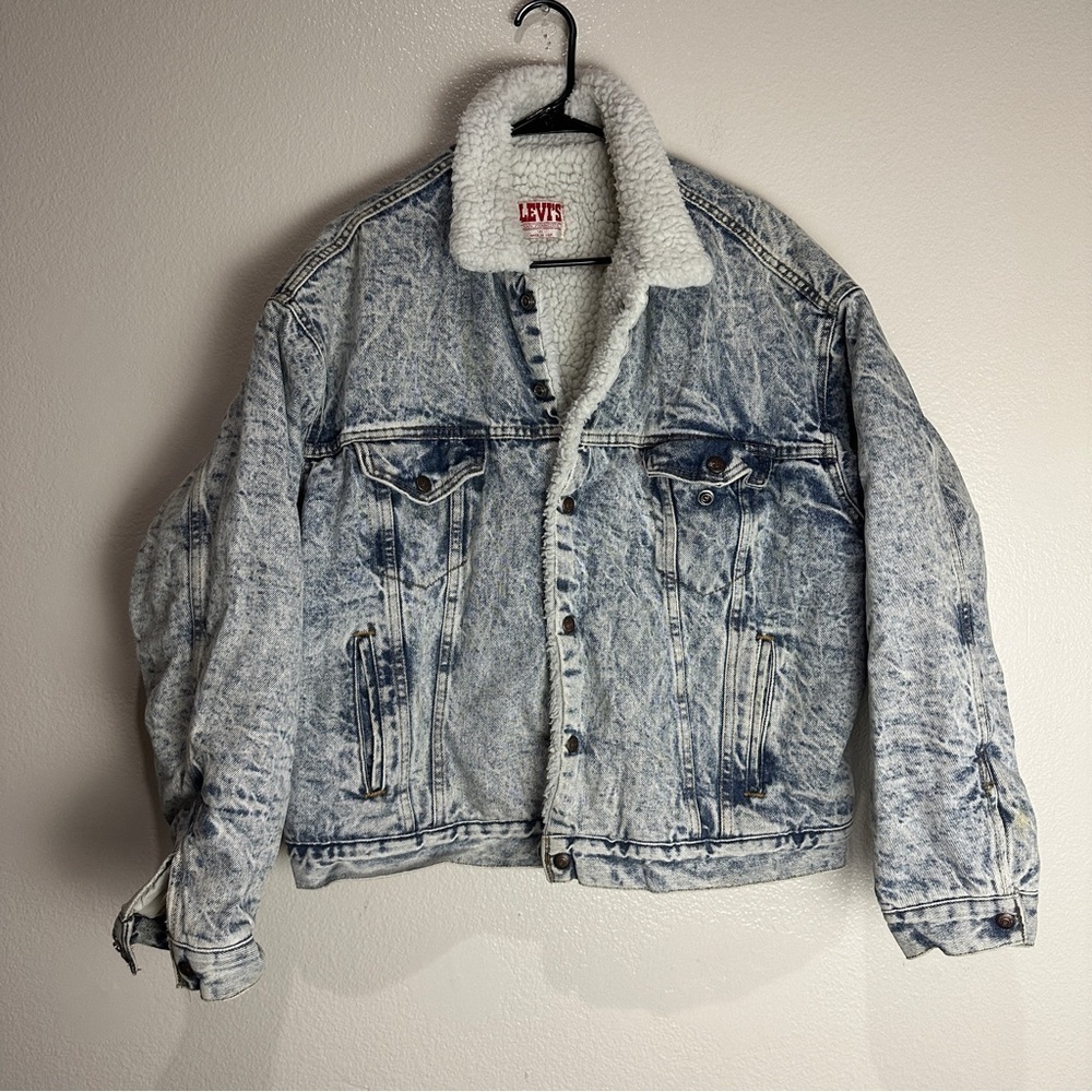 Levis Vintage Sherpa Lined Jacket Size XL